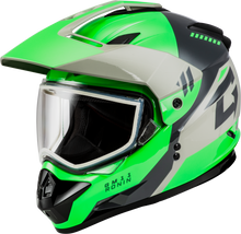 Load image into Gallery viewer, Gm 11s Ronin Snow Helmet Green/Grey 3x