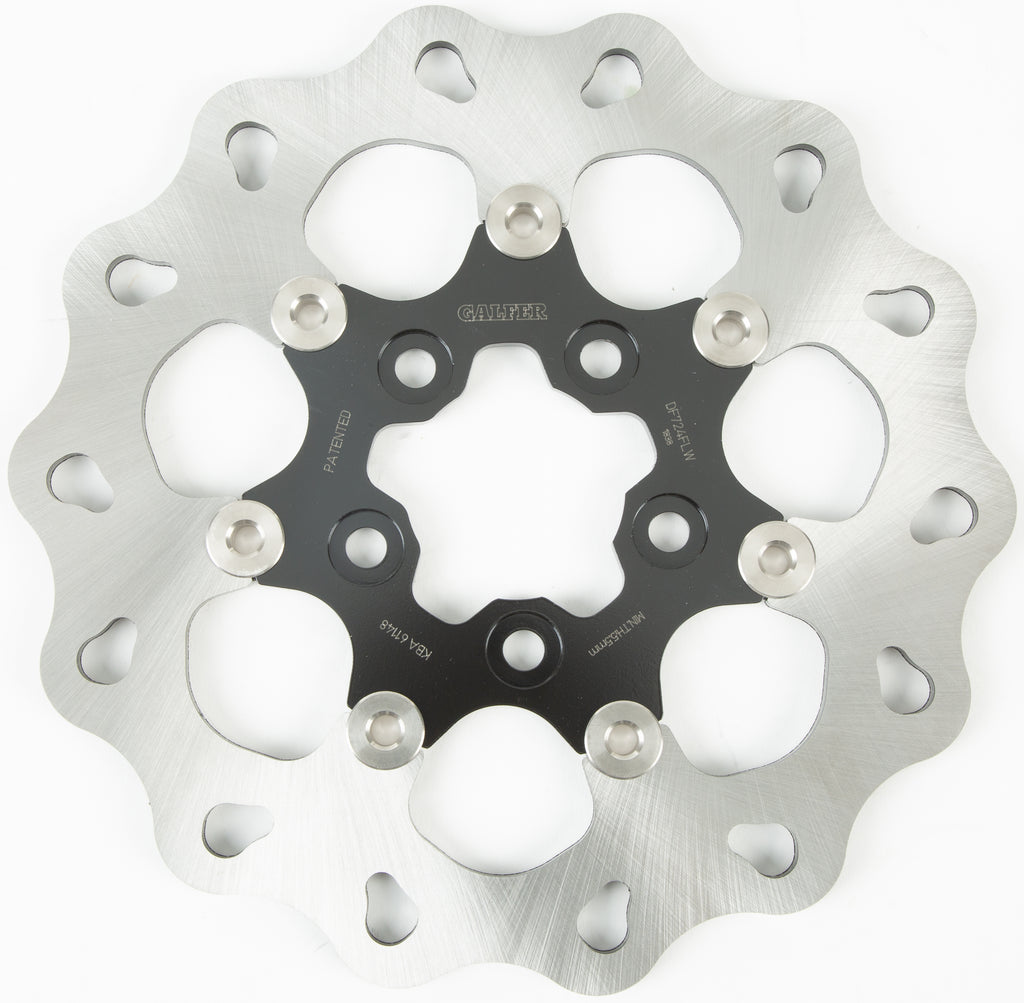 Rotor 10.5" Floating Wave Rr Black