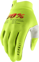 Load image into Gallery viewer, Itrack Youth Gloves Fluo Yellow Md