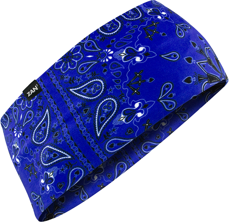 Sportflex Headband Upf50+ Navy Paisley