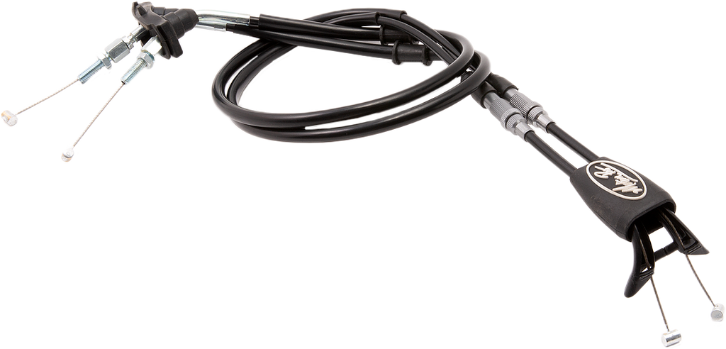 Rev  2/3  Black  Vinyl  Thrott Yam Push Pull  Cable  Set