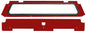 Rear Windshield Performance Red
