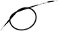 Motion Pro black vinyl clutch cable for motorcycle control lines, featuring a durable hydraulic-style design.