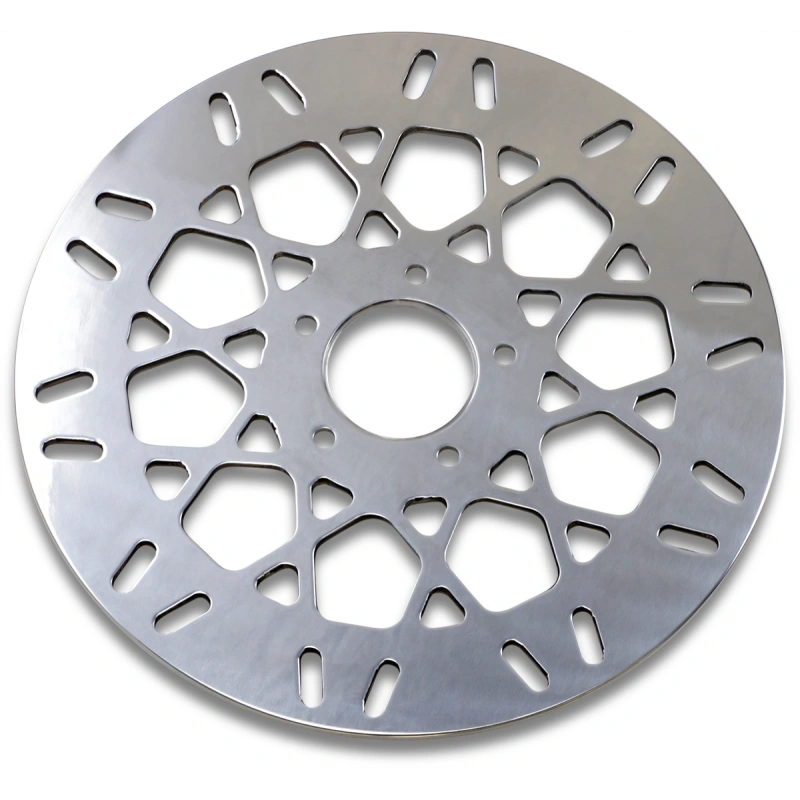 POLISHED STAINLESS REAR MESH STYLE ROTORS HARLEY DAVIDSON - The Speed Shop Canada