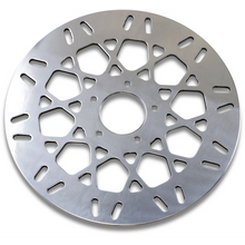Load image into Gallery viewer, POLISHED STAINLESS REAR MESH STYLE ROTORS HARLEY DAVIDSON - The Speed Shop Canada
