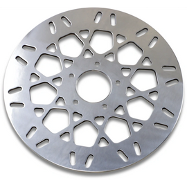 POLISHED STAINLESS REAR MESH STYLE ROTORS HARLEY DAVIDSON - The Speed Shop Canada