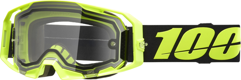 Armatic  Enduro Moto Goggle Neon Yellow Clear