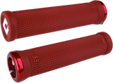 ODI Grips Ruffian V2.1 Grips 135mm Dk. Red/Red Stnls Steel Screws 206-1331