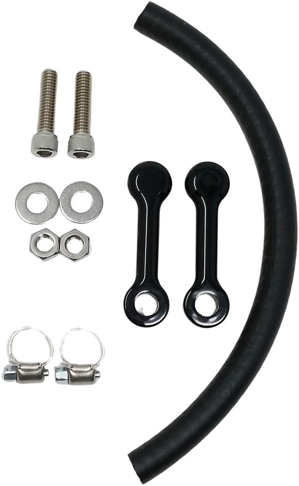 Billet Tank Lift Kit 2" `99 Up Touring Powder Coat Blk