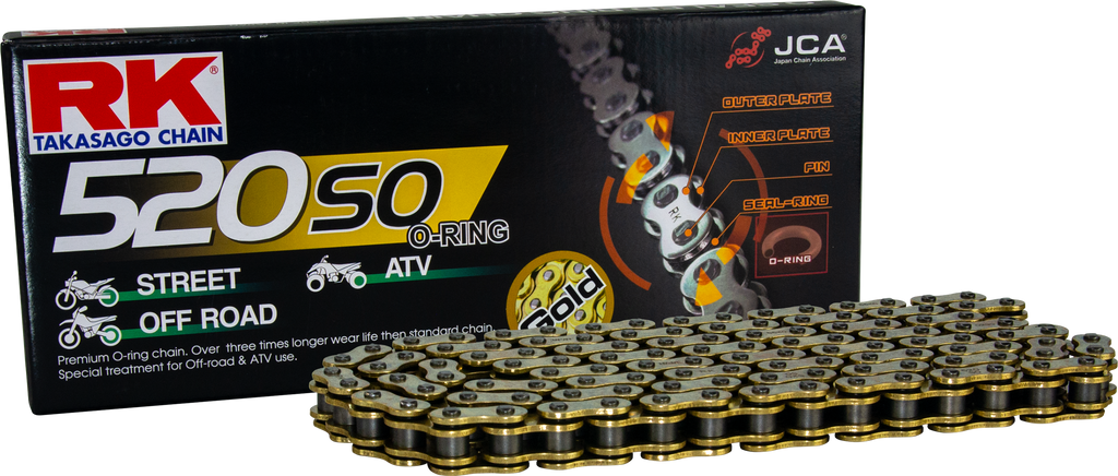 Gb520so Drive Chain Gold 520 X 130
