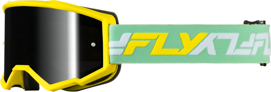 Youth Zone Goggle Yellow/Green W/ Black Mirror/Smoke Lens