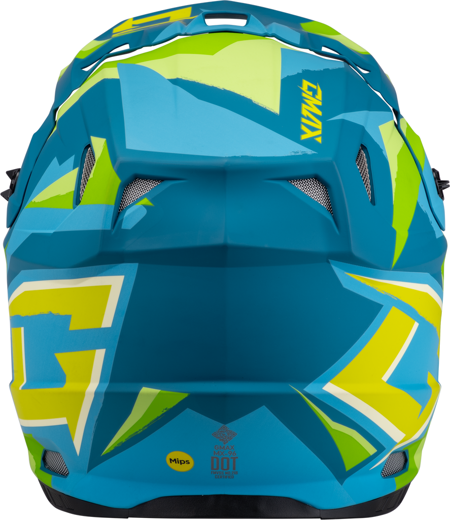 Mx 96 Splinter Helmet Matte Blue/Green Md