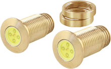 Load image into Gallery viewer, Lightning Boltz Whte/Amber Led Brass