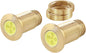 Lightning Boltz Whte/Amber Led Brass