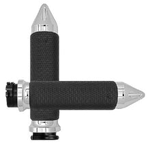 Load image into Gallery viewer, Cable Throttle Memory Foam Grip Chrome