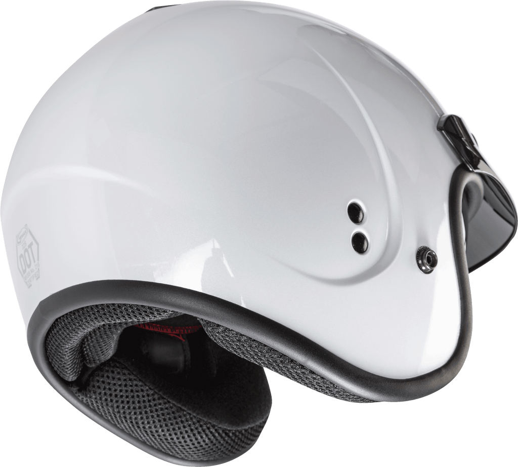 Gm 32 Open Face Helmet Pearl White Xs
