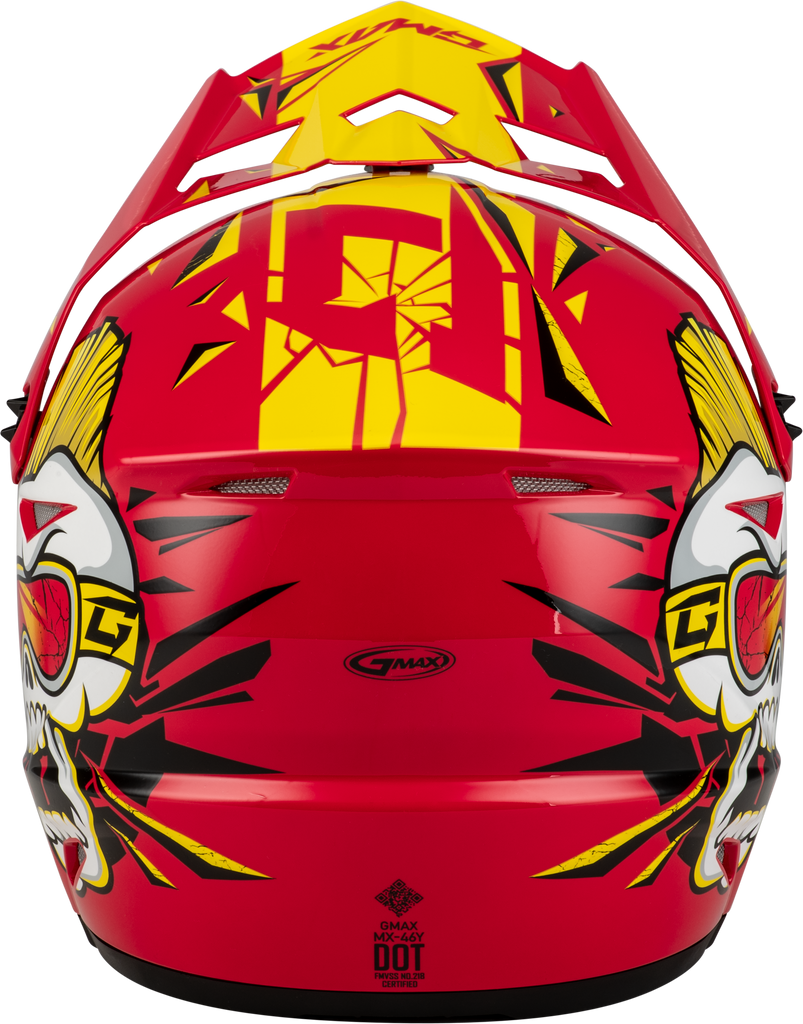 Youth Mx 46y Unstable Helmet Red/Yellow Yl