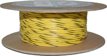 Load image into Gallery viewer, 100' Spool 20 Gauge Wire (Yellow/Black Stripe)