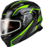 Md 01s Transistor Snow Helmet Black/Grey/Green Xs