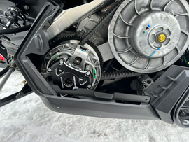 SPEEDWERX billet primary clutch cover for drive systems, showcasing a sleek metal design with detailed machining.