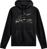 alpine star Ride Camo Hoodie V3 Black Md 482-73246M