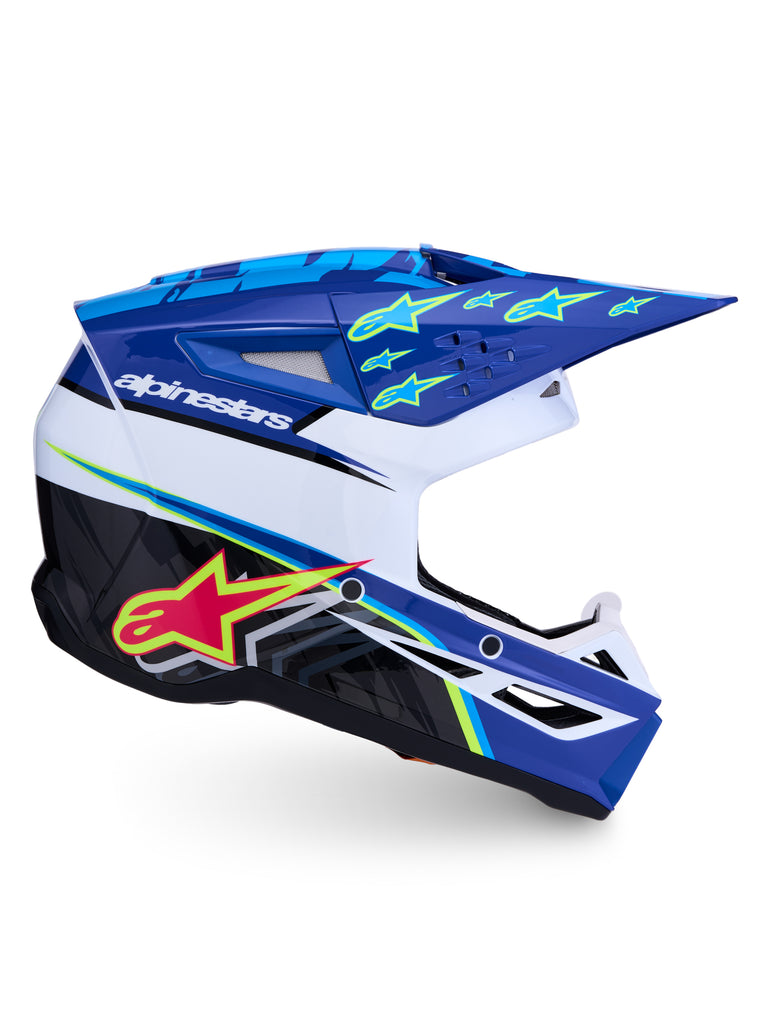 S M3 Falcon Helmet Ece06/Dot Blu/Wh/Blk/Pink Fl/Yl Fl Gl 2x