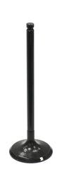 Close-up of NAMURA engine intake valve showing metallic surface and valve stem, designed for efficient air intake in engines.