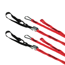 Load image into Gallery viewer, 1.0 Tie Downs Soft Loop &amp; Carabiner Red