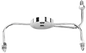Front Brake Spider Narrow Chrome  3an Fittings