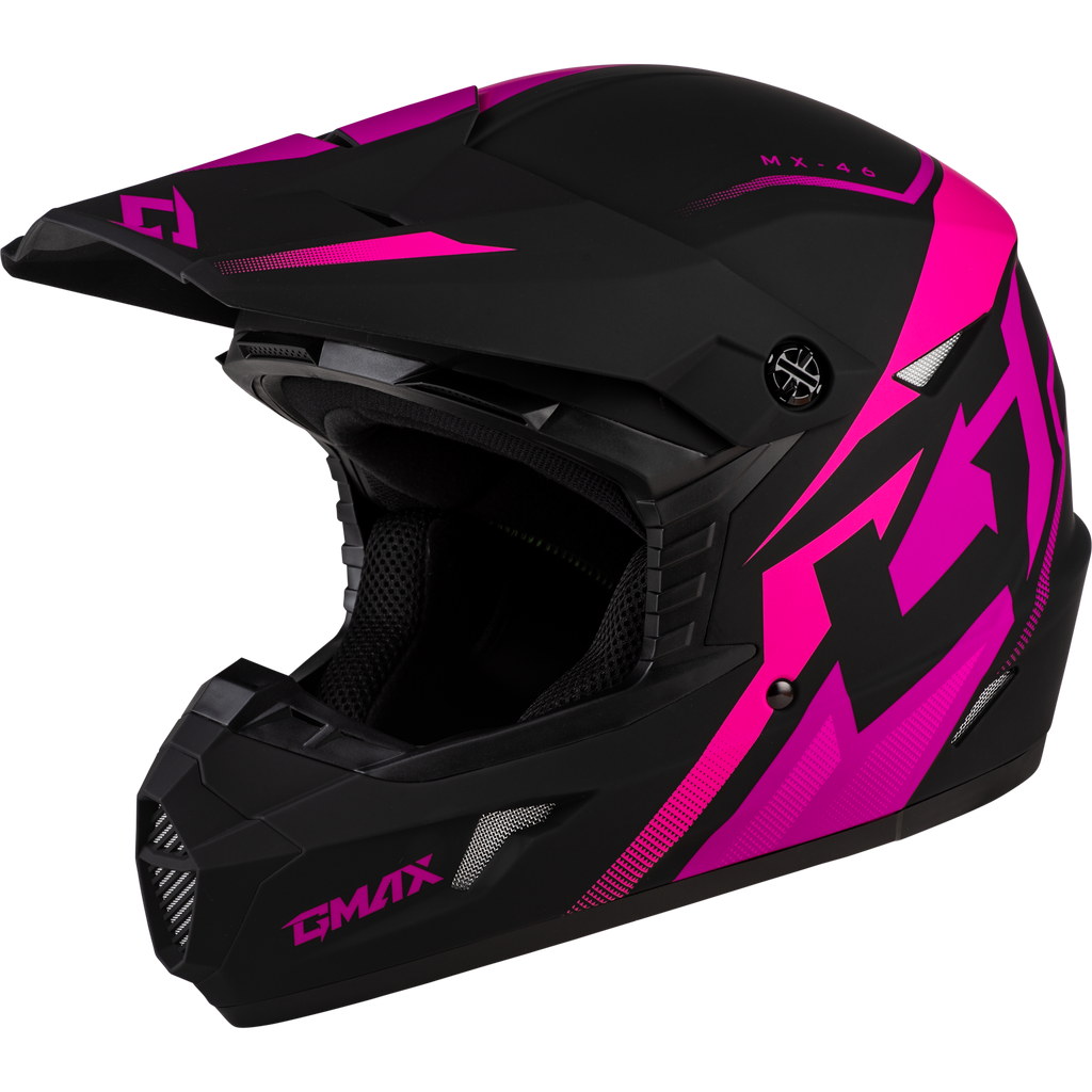 Mx 46 Compound Helmet Matte Black/Pink Xs