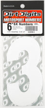 Load image into Gallery viewer, #3 6" White Super X Digits 3/Pk