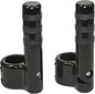 Clamp On Pegs Blk W/ Wide O Ring For 1 1/2