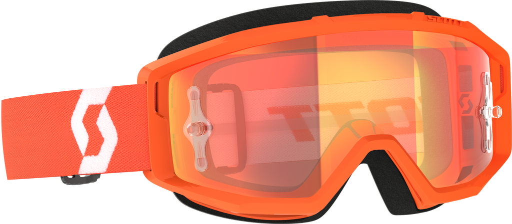 Primal Goggle Orange/White Orange Chrome Works