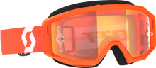 Load image into Gallery viewer, Primal Goggle Orange/White Orange Chrome Works