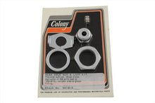 Load image into Gallery viewer, Chrome Rear Axle Nut and Lock Kit