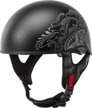 Load image into Gallery viewer, Hh 65 Half Helmet Rose Naked Matte Black/Silver Sm