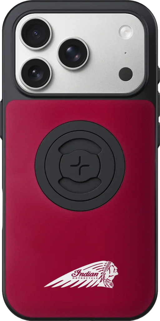 Indian Phone Case W/Headdress Iphone 17 Pro Max Red W/Logo