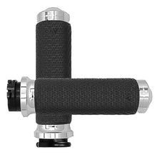 Load image into Gallery viewer, Cable Throttle Memory Foam Grip Chrome