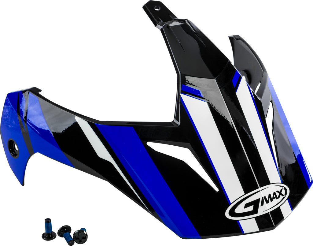 Visor Vertical Black/Blue W/Screws Gm 11