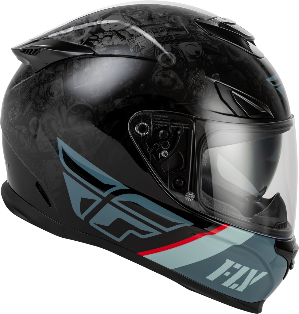 Sentinel Mech Helmet Black/Grey/Red Sm