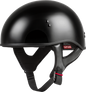 Hh 45 Half Helmet Naked Black Xs