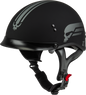 Hh 65 Retribution Helmet W/Peak Matte Black/Silver Xl