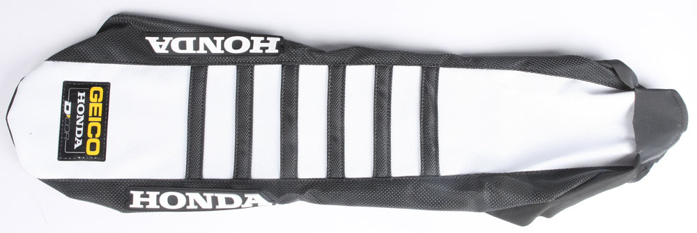 Seat Cover Geico Replica Black/White W/Ribs