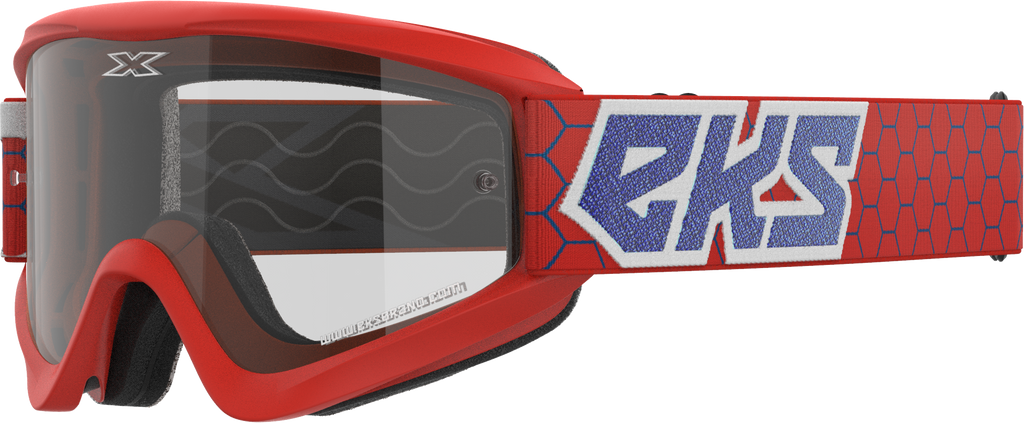 Flat Out Clear Goggle Red/White/Blue Clear