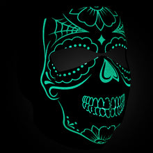 Load image into Gallery viewer, Full Face Mask Calavera Glow In The Dark