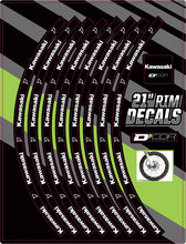 Load image into Gallery viewer, Rim Decals 21" Kawasaki Logo Front