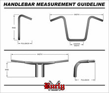 Load image into Gallery viewer, Narrow 16" Apehangers 1" Black