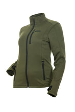 Load image into Gallery viewer, Performance Fleece Zip Up Olive Lg