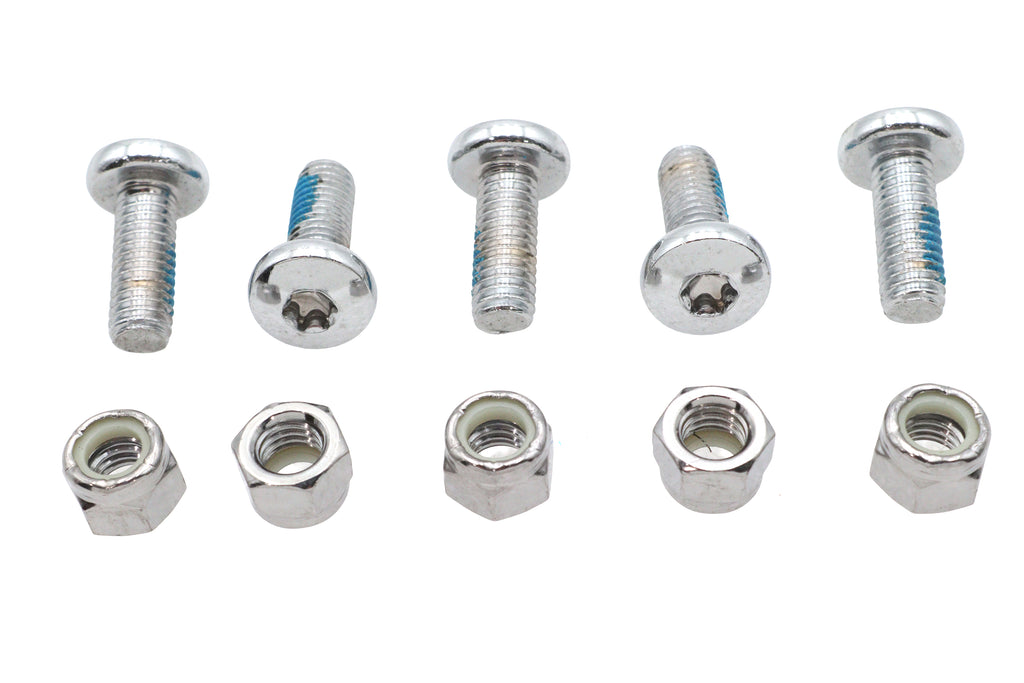 Rear Disc Bolt and Nut Kit Chrome