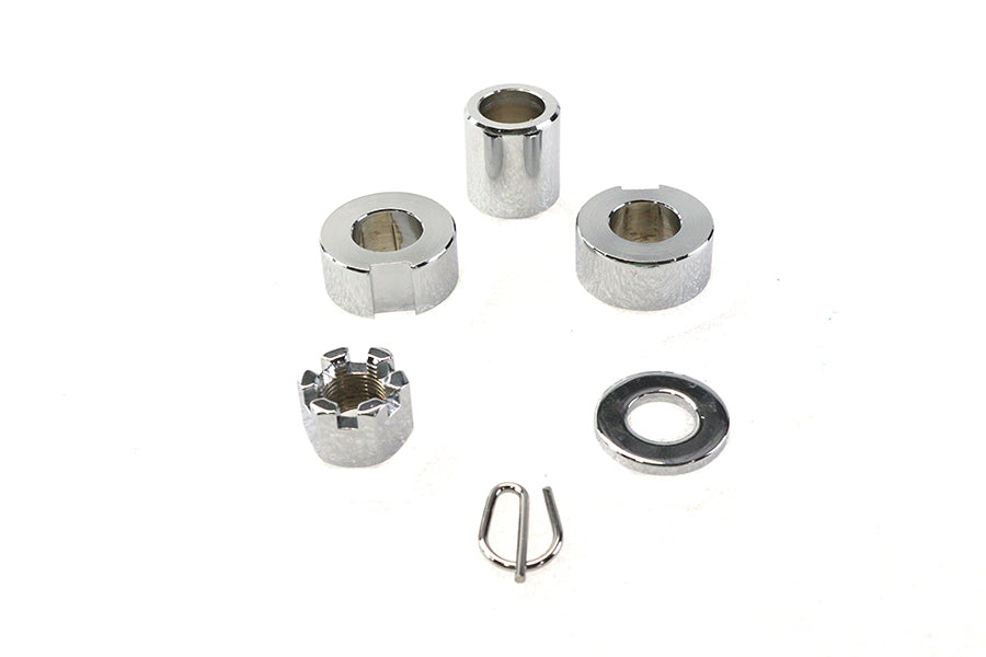 Rear Axle Spacer Kit Chrome